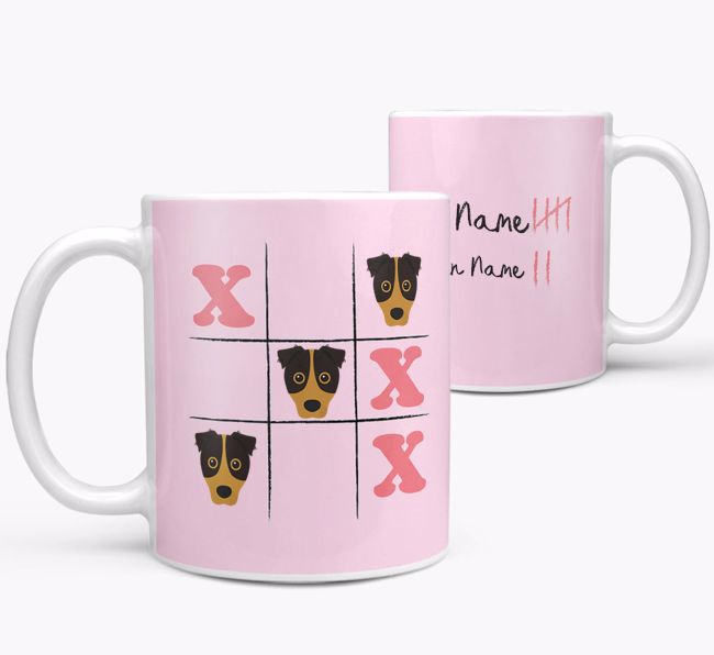 Noughts and Crosses: Personalised {breedFullName} Mug